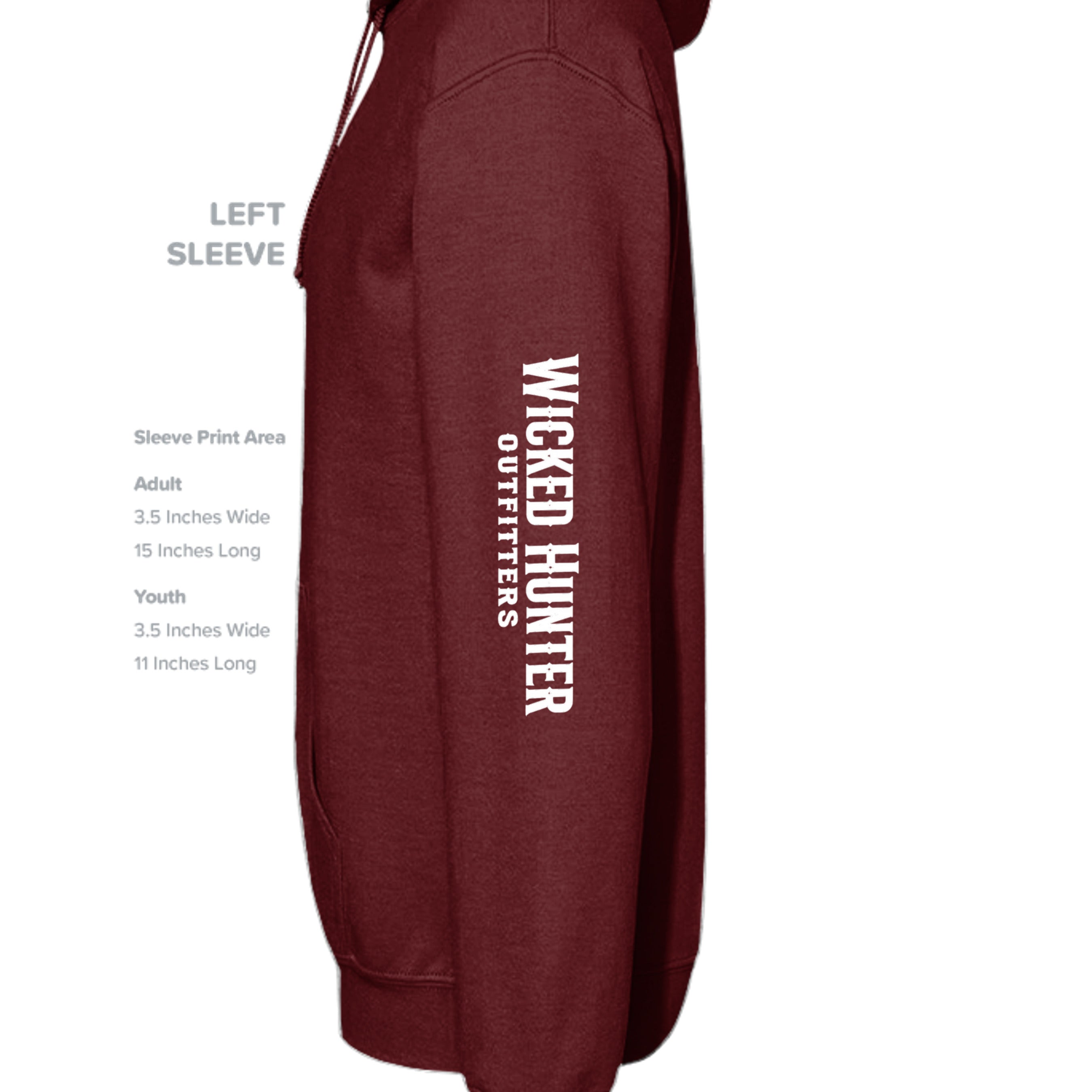 MAROON - G185B - SLEEVE_LEFT