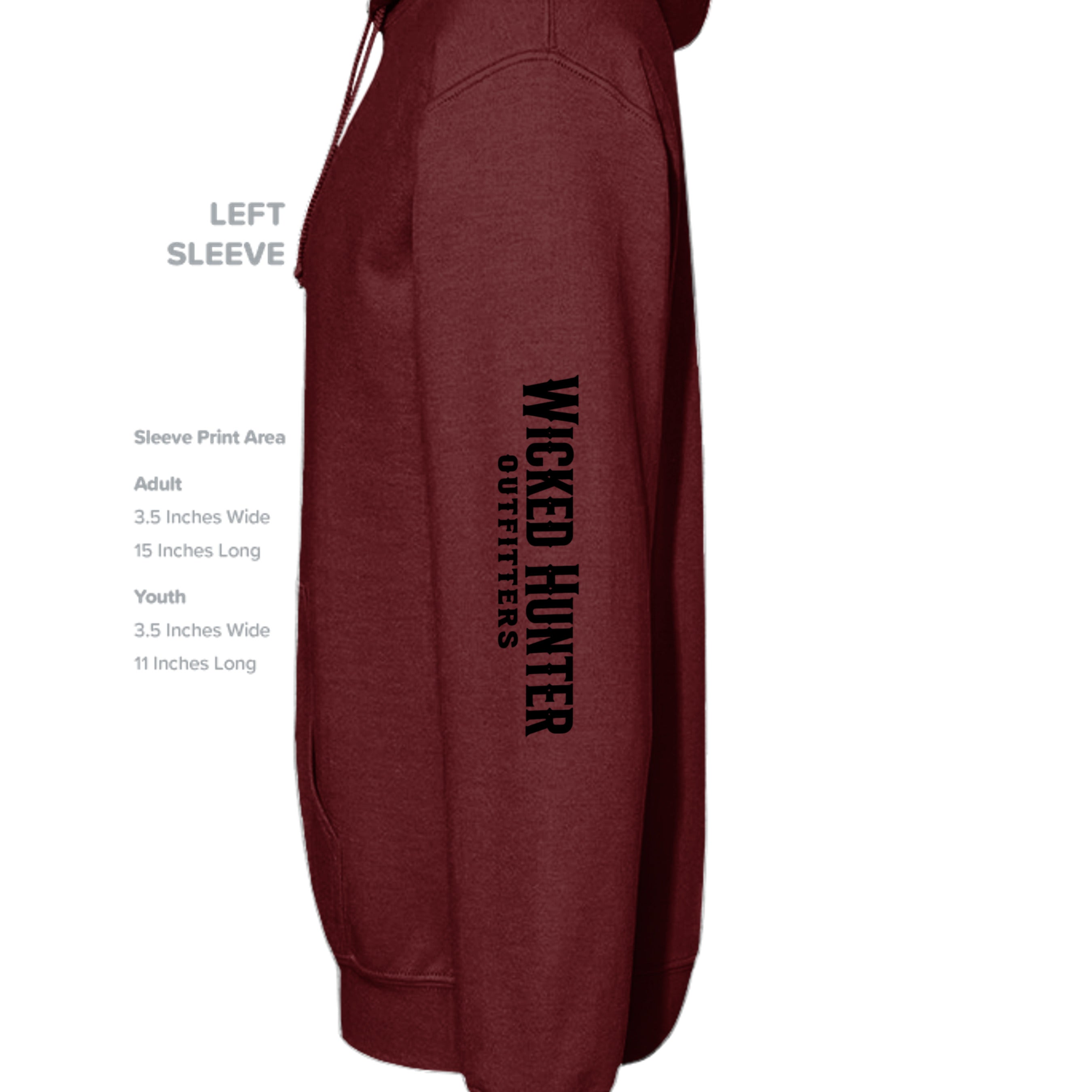 MAROON - G185B - SLEEVE_LEFT