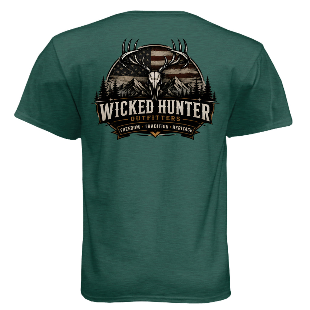 Heather Forest Green - N6210 - BACK